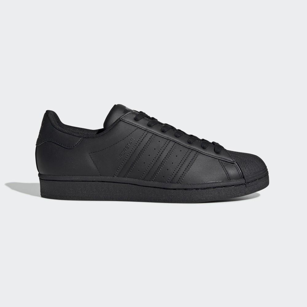 Adidas Men's Superstar Shell Toe Originals Shoes Black/Black Ireland EG4957